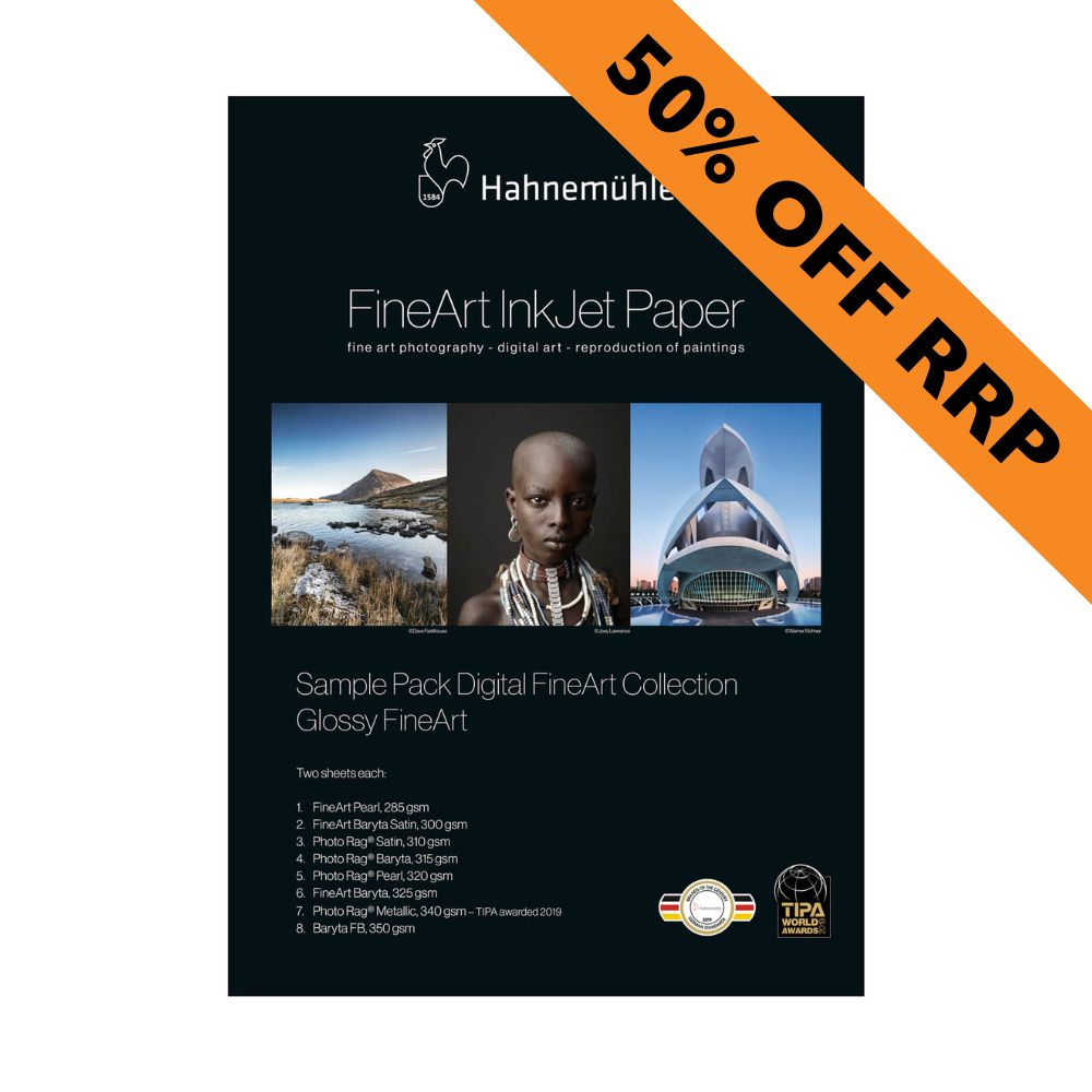 Hahnemühle Glossy FineArt Sample Pack A3+ (16 Sheets) - Online Paper